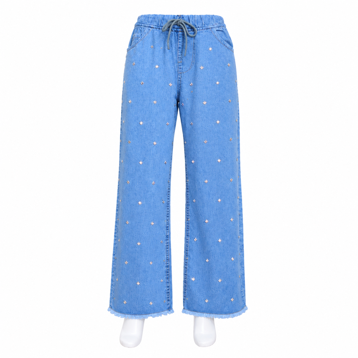 Women’s Light Blue Wide Leg Denim Trouser