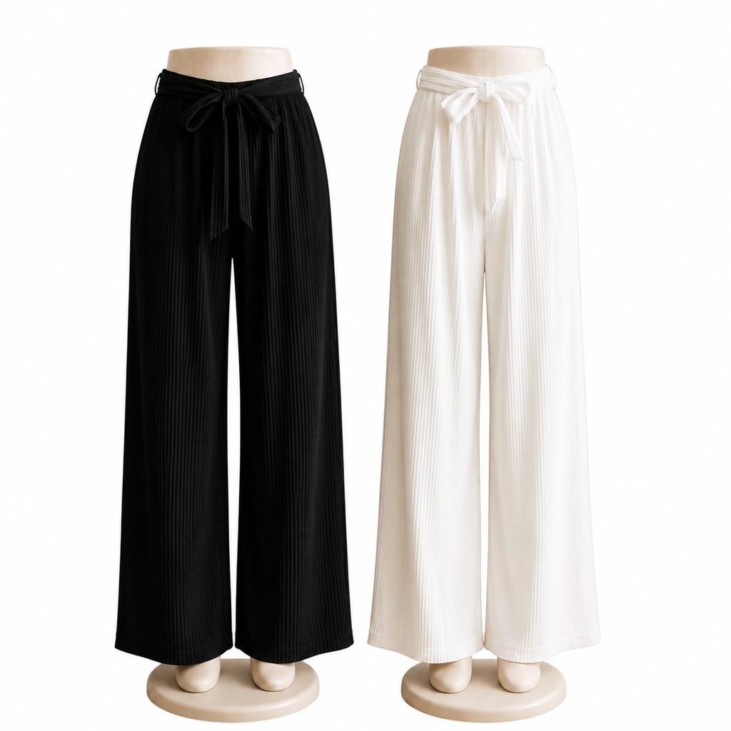 Women’s Wide Leg Elastic Waist Trousers