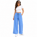 Women’s Light Blue Wide Leg Denim Trouser