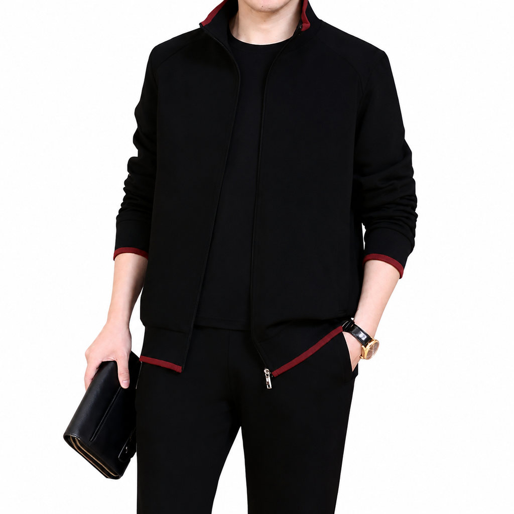 Men's Classic Zip Up Tracksuit Set