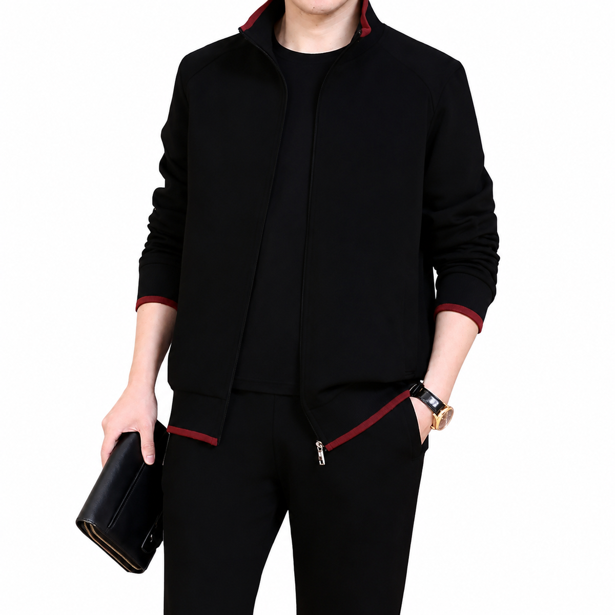 Men's Classic Zip Up Tracksuit Set