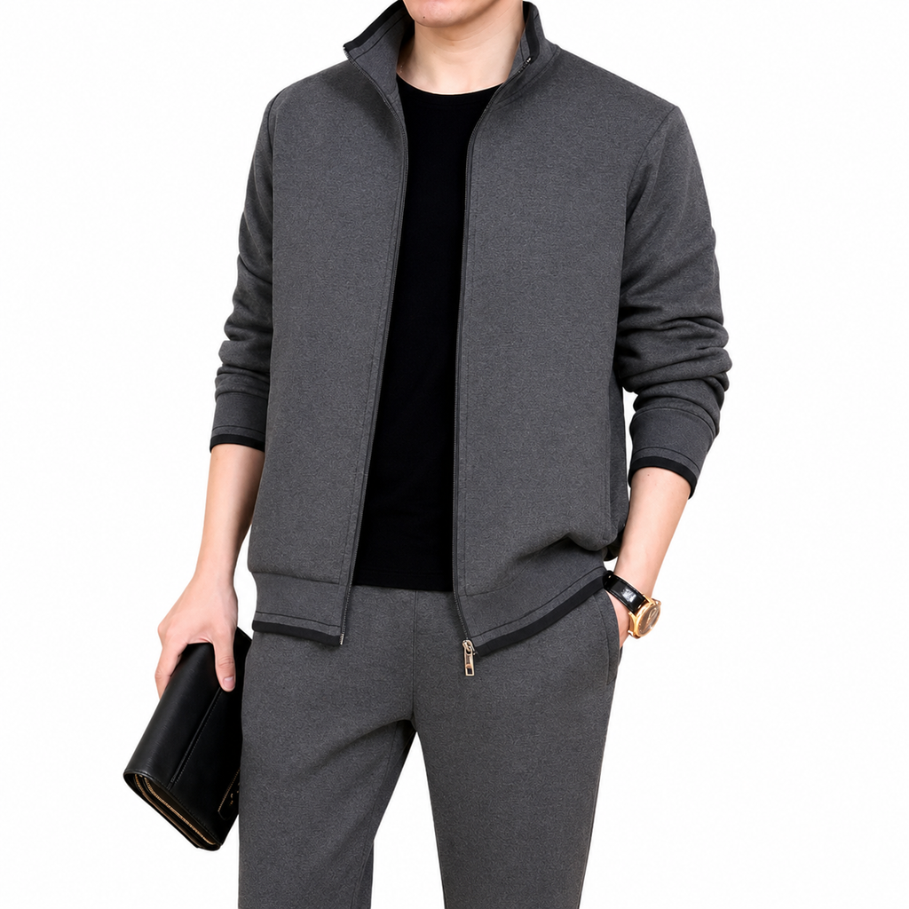 Men's Classic Zip Up Tracksuit Set