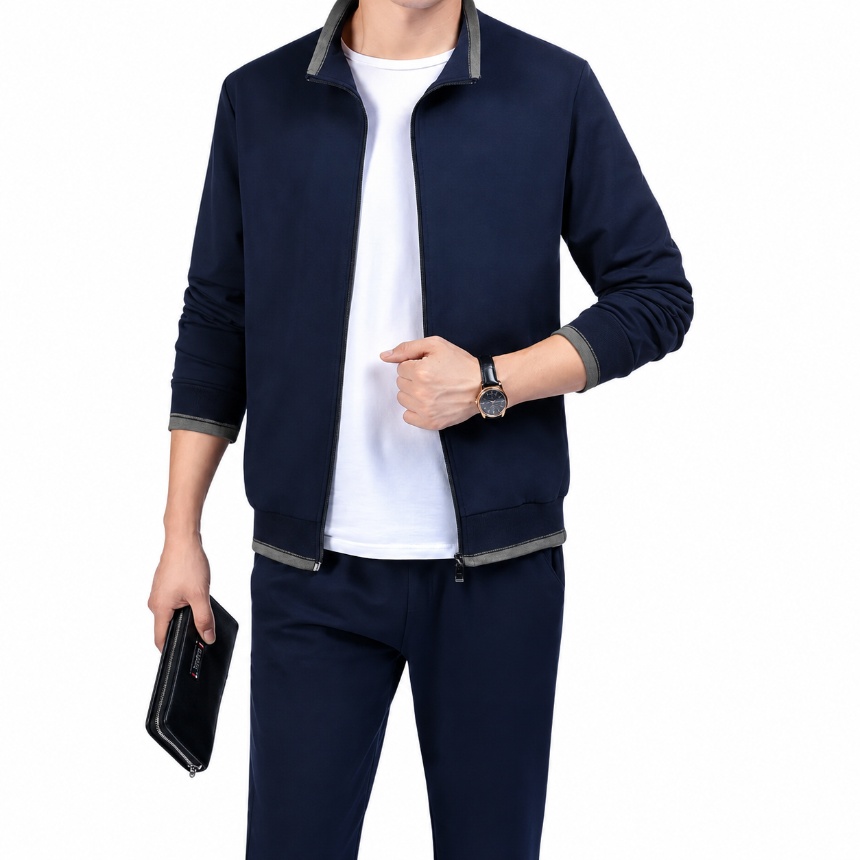 Men's Classic Zip Up Tracksuit Set