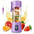 Portable 6 cuts Blender Home USB Rechargeable Electric Fruit Extractor Juice Blender Machine | Mini Smoothie Maker | Personal Juicer Cup | Random Color